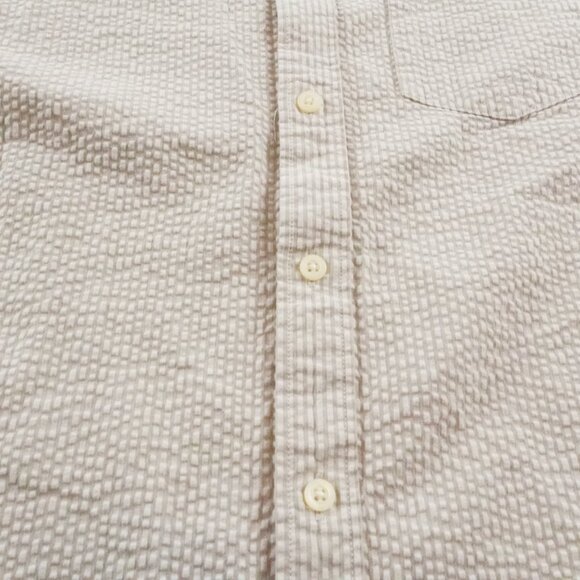 Banana Republic Cream Casual Button Down Shirt - Picture 3 of 12